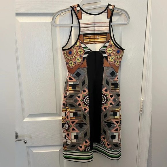 Clover Canyon Sleeveless Bodycon Neoprene Mini Dress Womens Sz Medium Made in US - Picture 2 of 5